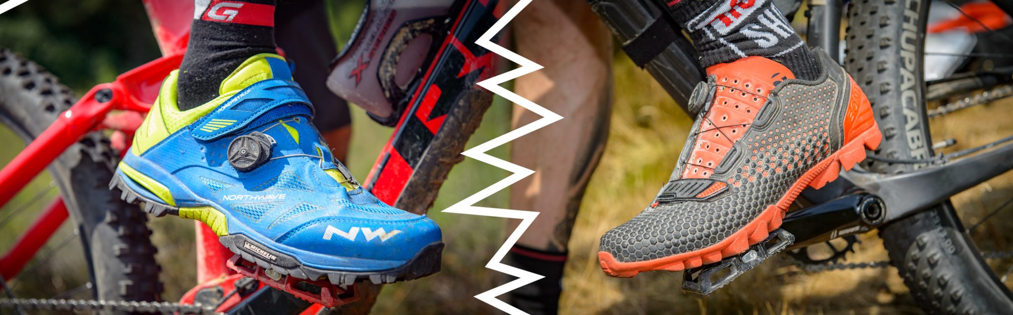 Dubbeltest trailschoenen: Bontrager Rhythm MTB versus Northwave Enduro Mid